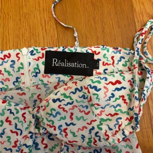 Realisation Par THE ANA Camisole in White Squiggle, size XS - Picture 9 of 15